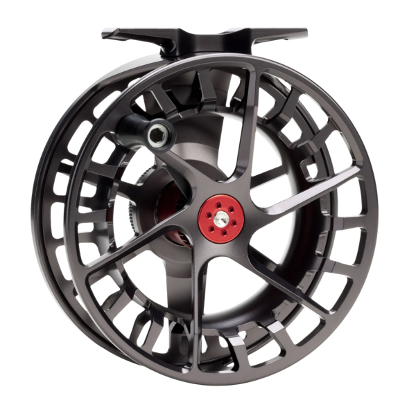 Lamson Speedster S Dark Smoke Fly Reel Front Lamson Speedster S Dark Smoke Fly Reel Front